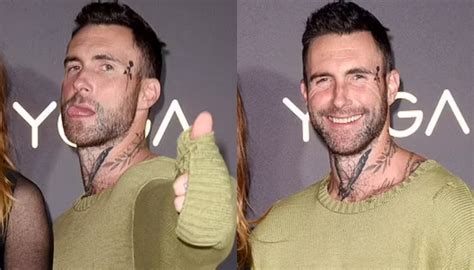 adam levine rose face.